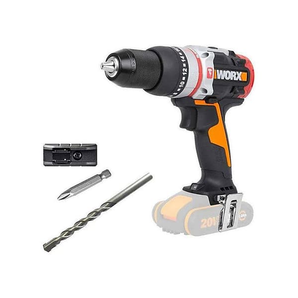 WORX Borstlös Slammer Drill 20 V S/Bat, Svart - WX354.9