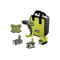 Miniatyrbild 1 av 4: RYOBI One+ 18V borrskruvdragare - 1 4,0 Ah batteri - 1 1,5 Ah batteri - 1 laddare - 1 tillbehörslåda - R18DD3-2415BSA31