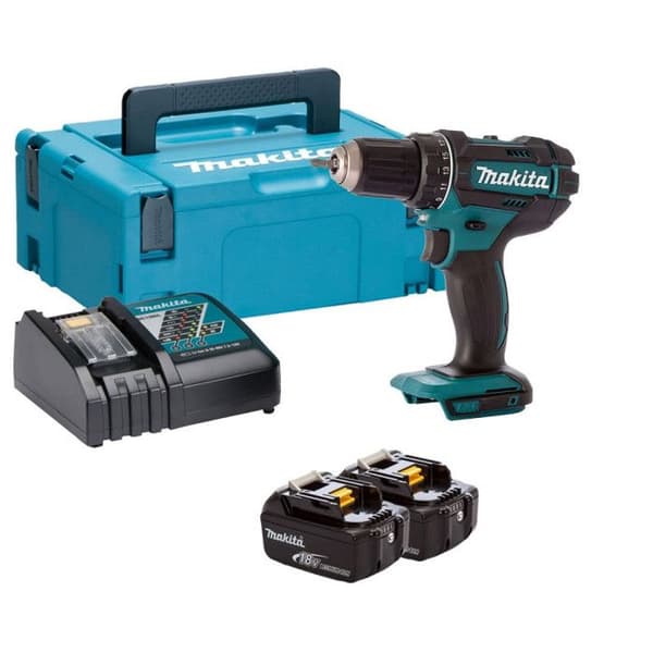 Perforator skruvdragare 18V LXT (2x3,0 Ah) i MAKPAC - Makita DDF482RFJ