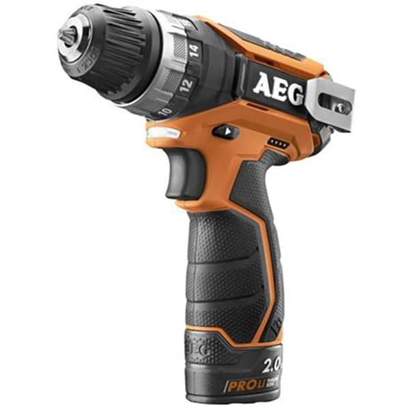 AEG 12V Prolithium-ion borrmaskin - 2 batterier 2,0Ah - 1 laddare 40 min - BS12C2 LI-202B