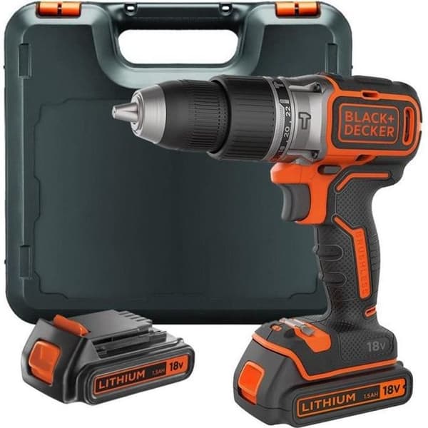 Black &amp; Decker BL188KB sladdlös slagborrmaskin - 18V - 2x batterier - box