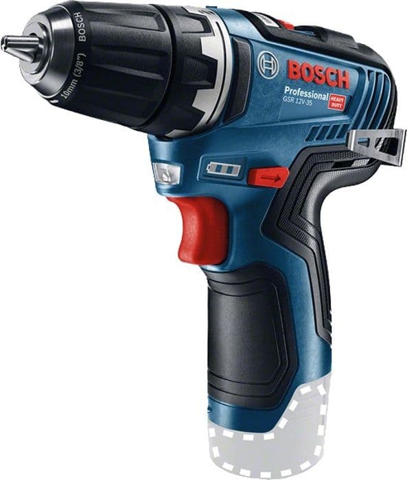 12V GSR 12V-35 borrskruvmejsel (utan batteri eller laddare) i L-BOXX box - BOSCH - 06019H8001