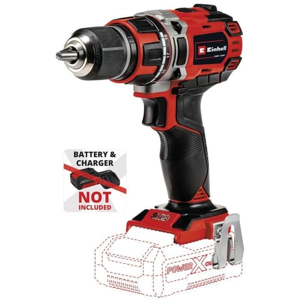 Einhell Professional Sladdlös Borrskruvdragare TP-CD 18/50 Li BL Solo Power X-Change (18V, 50 Nm) Levereras utan batteri eller laddare