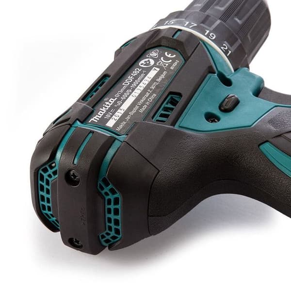18V skruvmejselborr (utan batteri eller laddare) i kartong - MAKITA - DDF482Z