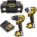 Miniatyrbild 1 av 4: Pack borrskruvdragare med slag + stansskruvdragare DeWalt - DCD701 - DCF801 - 12V - 2x3.0Ah