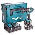 Miniatyrbild 1 av 6: 18V slagborrmaskin + 2 5Ah batterier + laddare + MAKPAC box - MAKITA - DHP484RTJ
