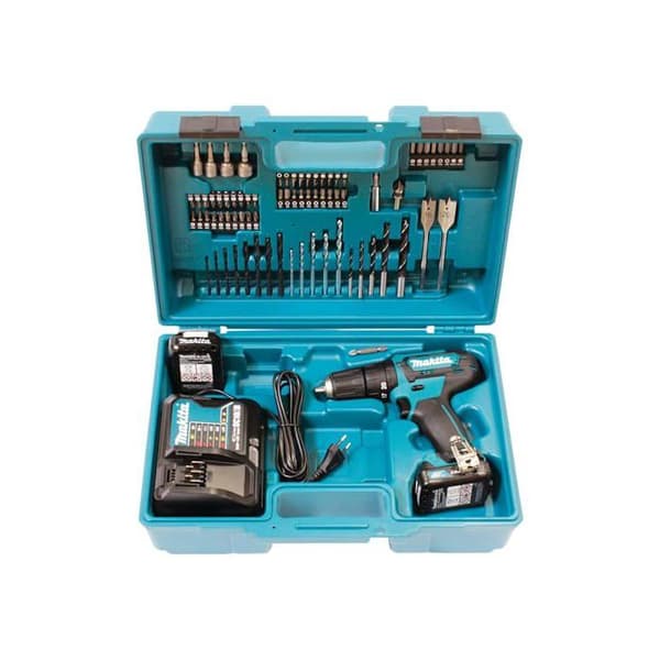 Makita HP333DSAX1 Sladdlös borrhammare/skruvdragare 2 x 12 V 2 Ah batterier + laddare i väska