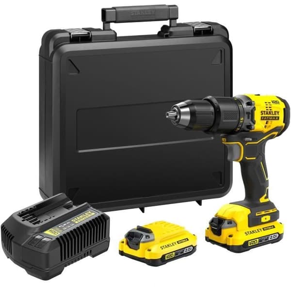 Borstlös slagborrskruvdragare 60 Nm - Litium 18V - 2 batterier 2Ah - STANLEY FATMAX V20 - SFMCD715D2K-QW