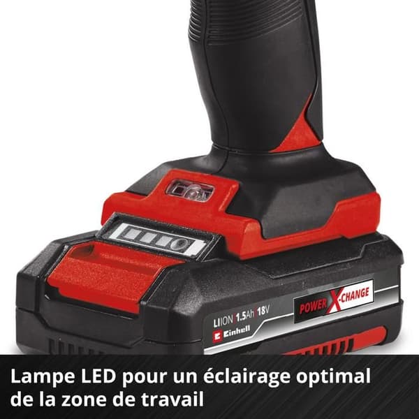 Einhell 4513927 sladdlös borrmaskin - 2 batterier - Power x-change - Batteri - Kraftfullt och hållbart verktyg