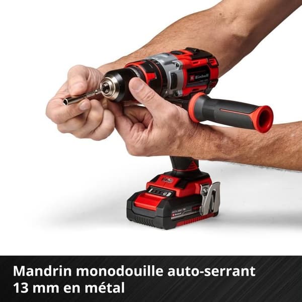 Einhell Professional Borrskruvdragare TP-CD 18 Li-i BL Power X-Change (18V) Levereras med 2 Batterier 2,0Ah och Laddare