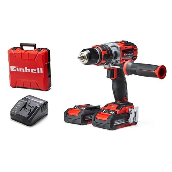 Einhell Professional Borrskruvdragare TP-CD 18 Li-i BL Power X-Change (18V) Levereras med 2 Batterier 2,0Ah och Laddare