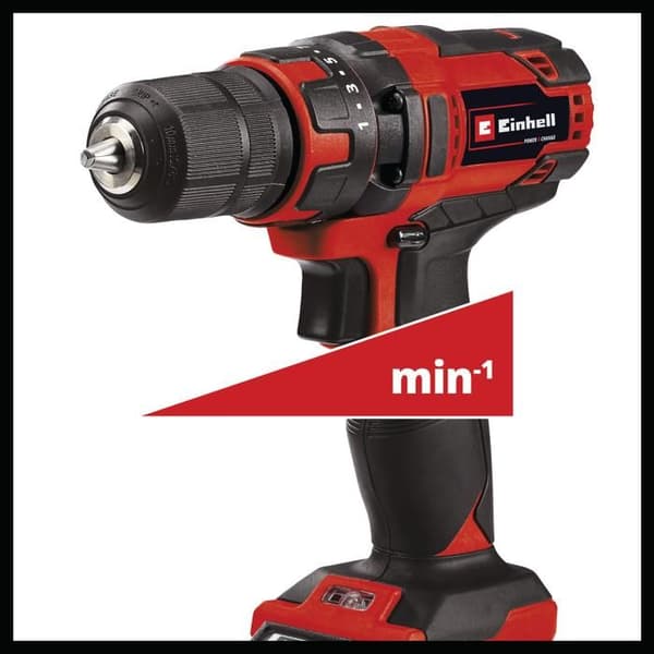 Einhell Borrskruvdragare utan sladd TC-CD 18/35 Li (1x1,5 Ah) Power X-Change (18V, 35Nm moment) Levereras med batteri 1,5Ah och laddare