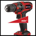 Miniatyrbild 5 av 5: Einhell Borrskruvdragare utan sladd TC-CD 18/35 Li (1x1,5 Ah) Power X-Change (18V, 35Nm moment) Levereras med batteri 1,5Ah och laddare