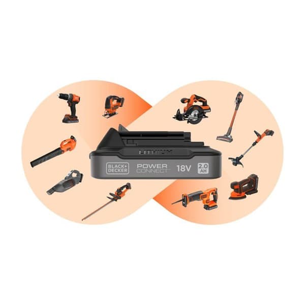 Black & Decker BDCHD18BAFC Borrhammare s. tråd 18V 2 batterier