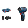 Miniatyrbild 1 av 2: 12V GSR 12V-35 HX borrmaskin + 2 x 3Ah batterier + laddare + L-BOXX fodral - BOSCH - 06019J9100