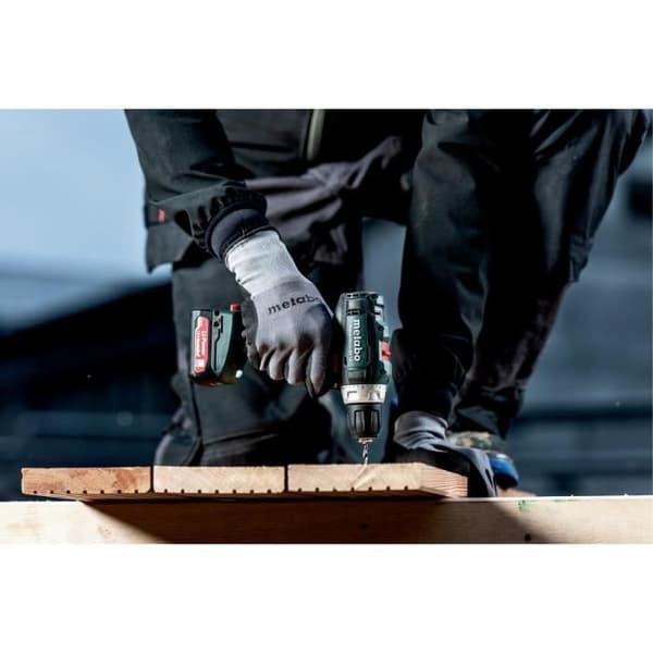 Sladdlös borrmaskin - METABO - PowerMaxx BS 12 - 2 2 Ah litiumbatterier - 1400 rpm - Metall