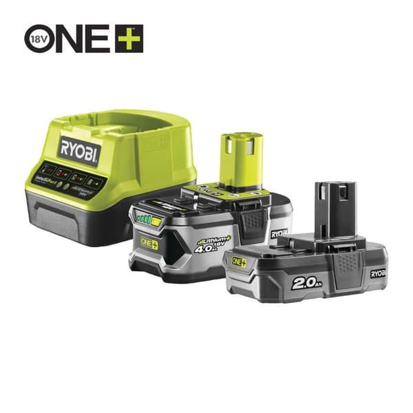 RYOBI slagborrskruvmejsel - R18PD2-242S - 18V One+ - 2 batterier 4,0Ah och 2,0Ah - 1 laddare
