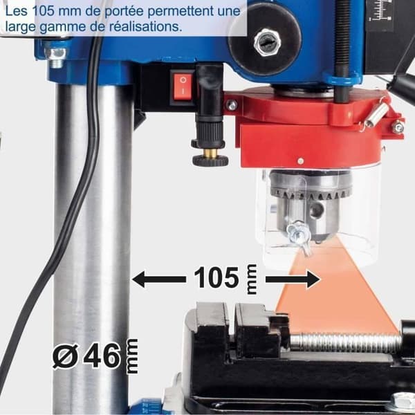 Borrpress - SCHEPPACH - DP16VLS - 500W - Integrerad laser