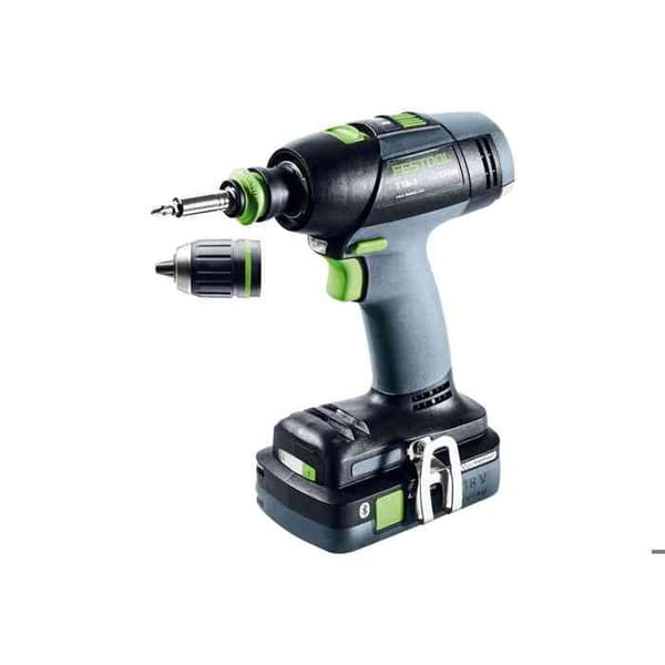 18V T18+3HPC 4.0 I-Plus borrskruvmejsel + 2 4Ah batterier + laddare + Systainer SYS3 - FESTOOL - 576446