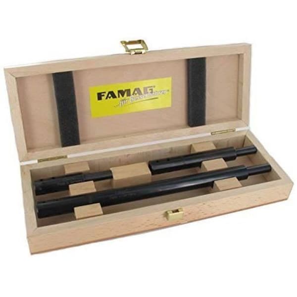 FAMAG förlängningsset 3 stycken i trälåda ID10mm GL 80, 125, 250mm
