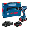 Miniatyrbild 1 av 4: 18V GSR 18V-45 borrmaskin + 2 GBA 3Ah batterier + laddare i L-BOXX fodral - BOSCH - 06019K3204