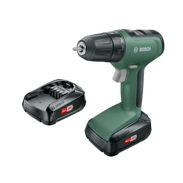 BOSCH sladdlös borrmaskin - UniversalDrill 18 - 2 batterier 18V-1,5Ah