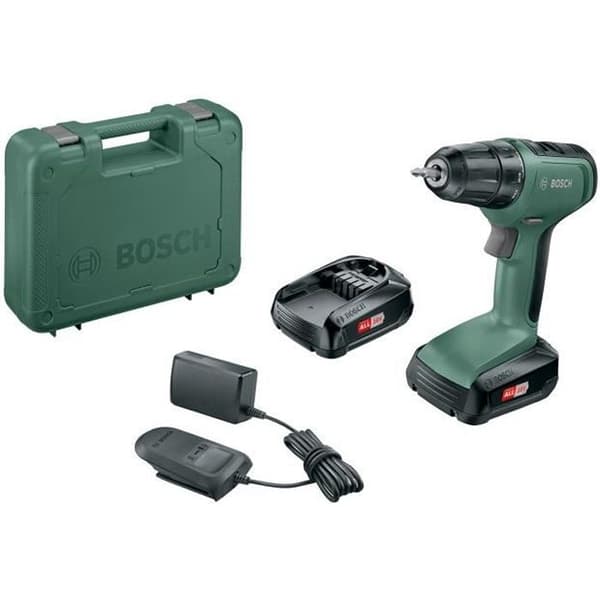BOSCH sladdlös borrmaskin - UniversalDrill 18 - 2 batterier 18V-1,5Ah