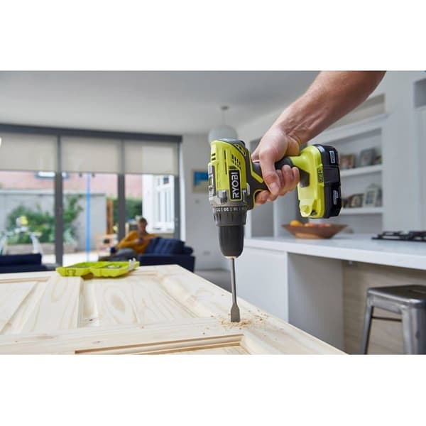 RYOBI 18V One+ borrskruvmejsel - 2 batterier 4,0Ah och 2,0Ah - 1 laddare - R18DD2-242S