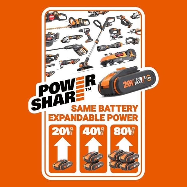 Sladdlös borrskruvdragare - WORX - WX108.9 - 20V - 40Nm - 13mm chuck