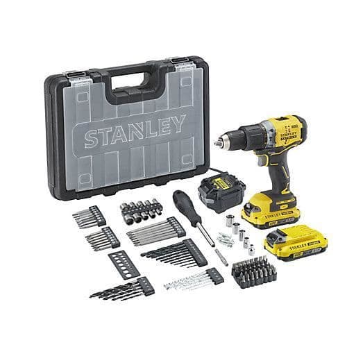 Sladdlös slagborre och skruvdragare - Stanley Fatmax - SFMCD715D2A-QW - 18V - 2x2Ah - Borstlös motor