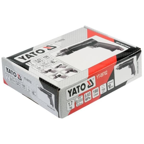 YATO svart vändbar luftborr YT-09702