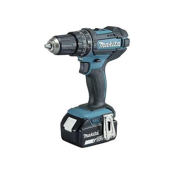 Slagborrmaskin - Makita - DHP482 - Sladdlös - 2 18V 3Ah batterier - Laddare ingår