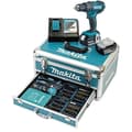 Miniatyrbild 1 av 3: Slagborrmaskin - Makita - DHP482 - Sladdlös - 2 18V 3Ah batterier - Laddare ingår