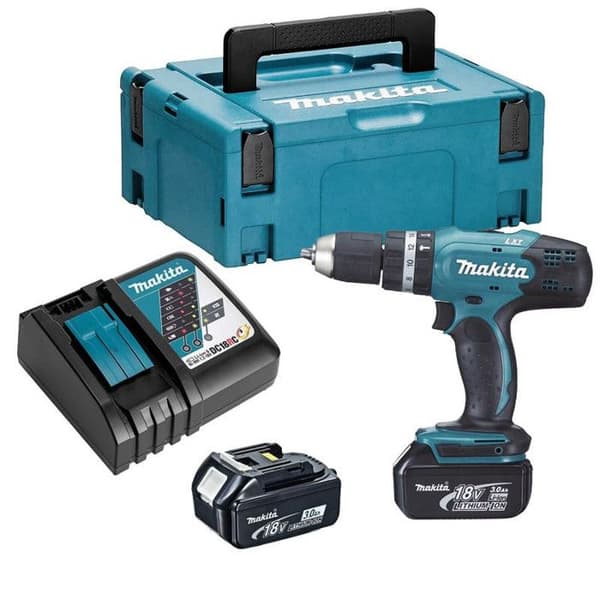 Slagskruvdragare 18V LXT (2x3,0 Ah) i MAKPAC - MAKITA DHP453RFJ