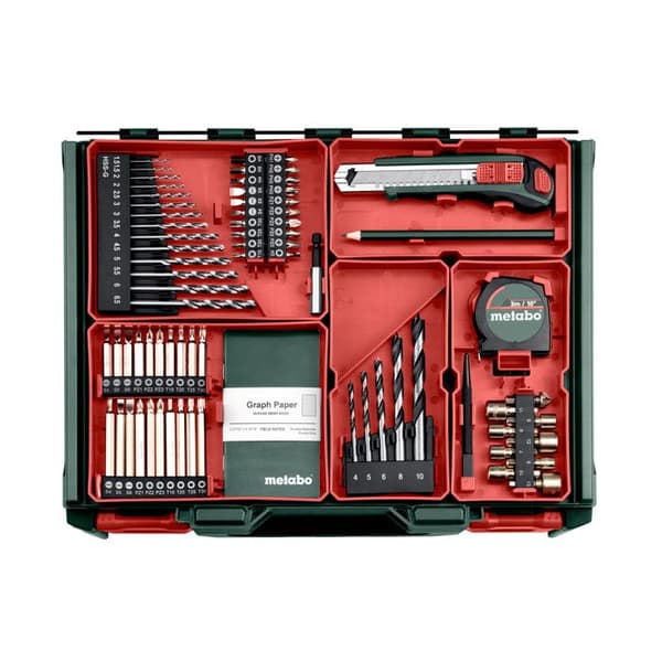 Trådlös borrskruvdragare - METABO - BS 18 L Set - 2 batterier 18V2.0Ah - laddare - tillbehör