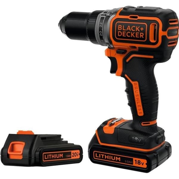 BLACK + DECKER BL186K1B2-QW 18V LITIUM SLÖRBORSTLÖS BORR