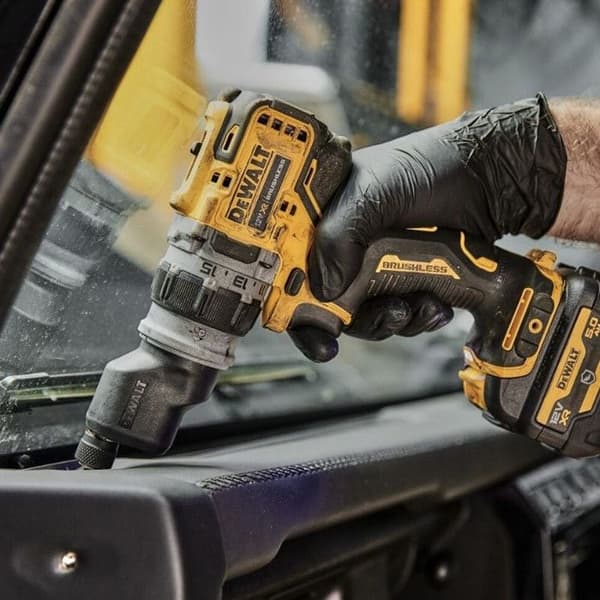 Batteridrill - DEWALT - DCD703NT - 12V - 2 hastigheter - 4 utbytbara verktygsfästen