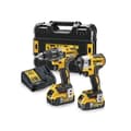Miniatyrbild 1 av 6: Kit 2 18V verktyg: Borrskruvdragare COMPACT (DCD791) + slagskruvdragare (DCF887) DEWALT DCK268P2T