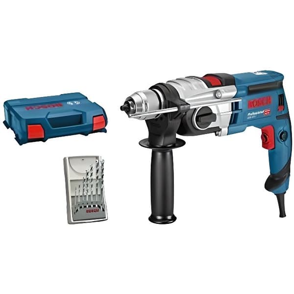 Bosch Professional 060117B401 Slagborrmaskin GSB 20-2 (850 W, tomgångsvarvtal 3000 Mn och Set a 060117B40