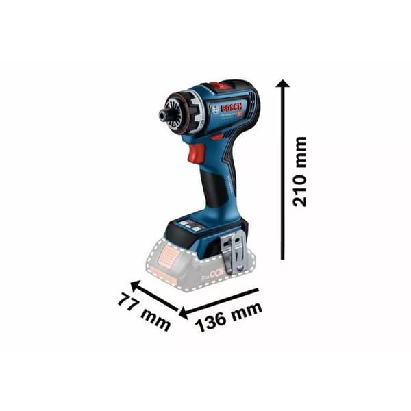 Perceuse-visseuse 18V GSR 18V-90 FC Professional + 2 batterier + laddare + låda L-BOXX 136 - BOSCH - 06019K6200