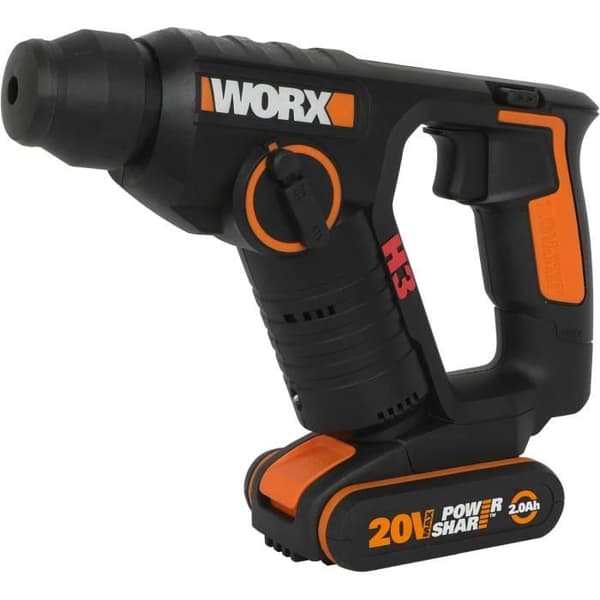 Worx H3 SDS-Plus Slagbor 3-i-1 20V 2bat 2,0Ah
