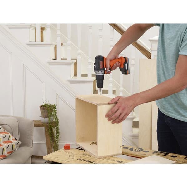Sladdlös slagborr - Black & Decker - BDCHD12S1-XJ - 12V - Litiumjon - 1,5 Ah