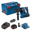 Miniatyrbild 1 av 5: Bosch Professional GBH 18V-28CF 3,3J slagborrmaskin med GDE 18V-16 suganordning, 2 ProCore 8,0Ah batterier, laddare, Llbox 0611921003