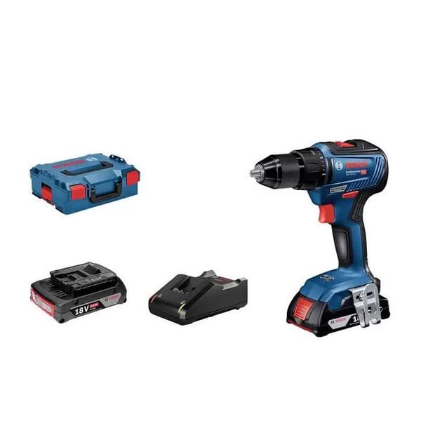 Trådlös slagborr - Bosch - GSB 18V 55 - 2x 2.0 Ah - 18V - GAL 18V 40