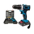 Miniatyrbild 1 av 2: Batteridriven Elektrisk Borrmaskin, 21V Effekt, 1350rpm Hastighet,2 * 1 batterier * Plug, Eu