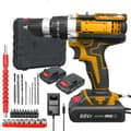 Miniatyrbild 2 av 2: Batteridriven Slagskruvdragare, 25+3 Momentinställningar, 2 Hastighetsinställningar, Inbyggd LED-lampa,Gul, EU