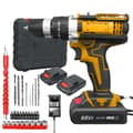 Miniatyrbild 1 av 2: Batteridriven Slagskruvdragare, 25+3 Momentinställningar, 2 Hastighetsinställningar, Inbyggd LED-lampa,Gul, EU