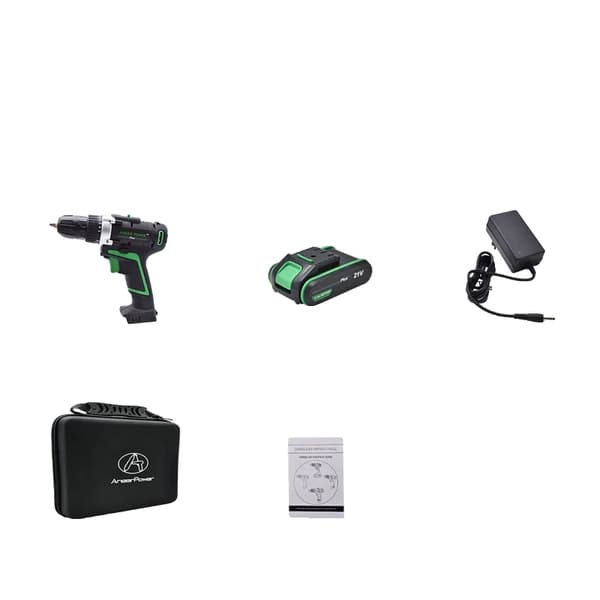 21V Sladdlös Borrmaskin, Dubbelriktad Rotation, Justerbara Hastighetsinställningar,BZD1D21V