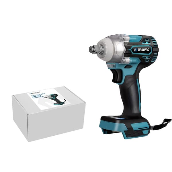 Trådløs elektrisk slagnøgle, 1/2" drev, 620Nm moment, 4200RPM hastighed,EU, Ingen batteri