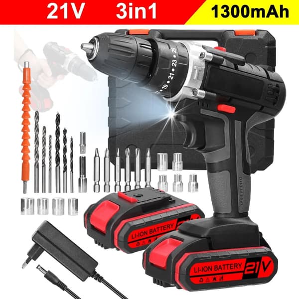 Sähkökaira, 3in1-muotoilu, 21V, 1300mAh litiumakku,EU Plug, Tyyppi A